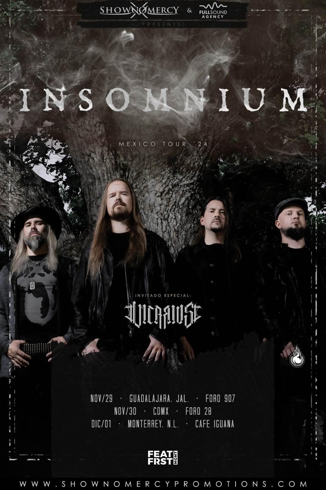 La banda finlandesa Insomnium llevará su death metal melódico a Guadalajara, CDMX y Monterrey