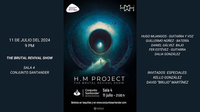 La banda HM Project presentará sus sonidos progresivos en el Conjunto Santander