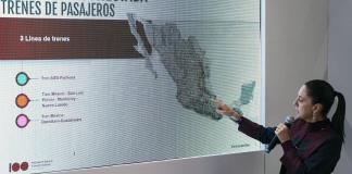 Sheinbaum anuncia dos nuevas líneas férreas, como un Tren Maya hacia el norte de México