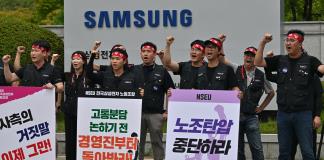 Sindicato de Samsung declara huelga general indefinida en Corea del Sur