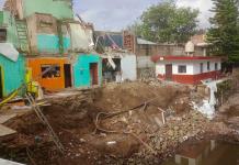 Lluvias y olvido de autoridades provocan derrumbe en fincas de El Briseño