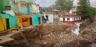 Lluvias y olvido de autoridades provocan derrumbe en fincas de El Briseño