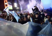 El Obelisco, de fiesta en Buenos Aires tras consagración de Argentina en Copa América