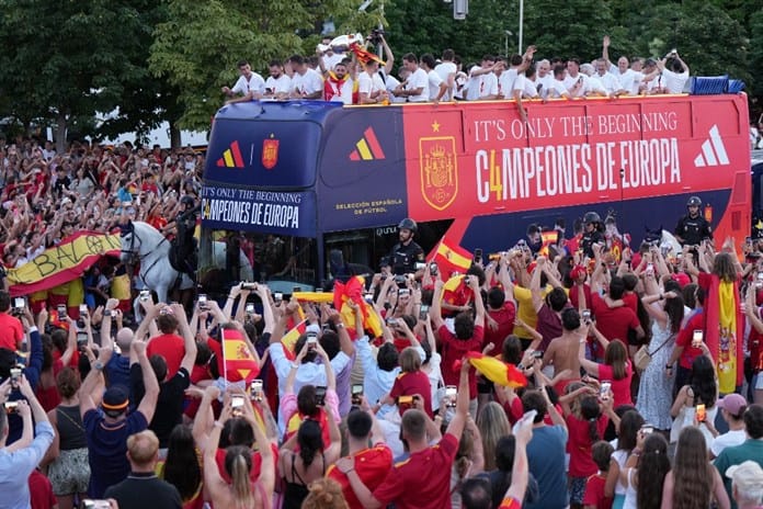 Madrid vibra con la selección española triunfadora en la Eurocopa