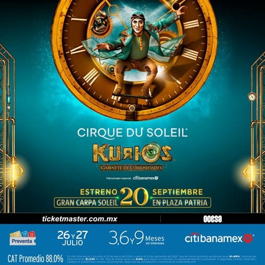 El Cirque du Soleil regresa a Guadalajara con KURIOS: una experiencia steampunk