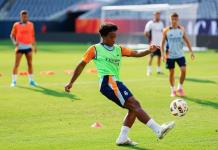 Endrick, de 9 en el entrenamiento del Madrid en el Soldier Field