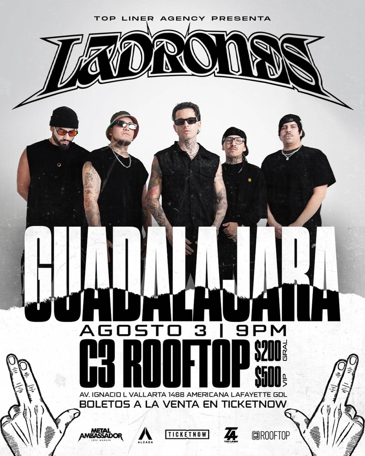 Ladrones: la banda tapatía que fusiona metal, hip hop y regional mexicano