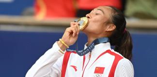 La china Zheng Qinwen conquista el oro en el tenis de París-2024