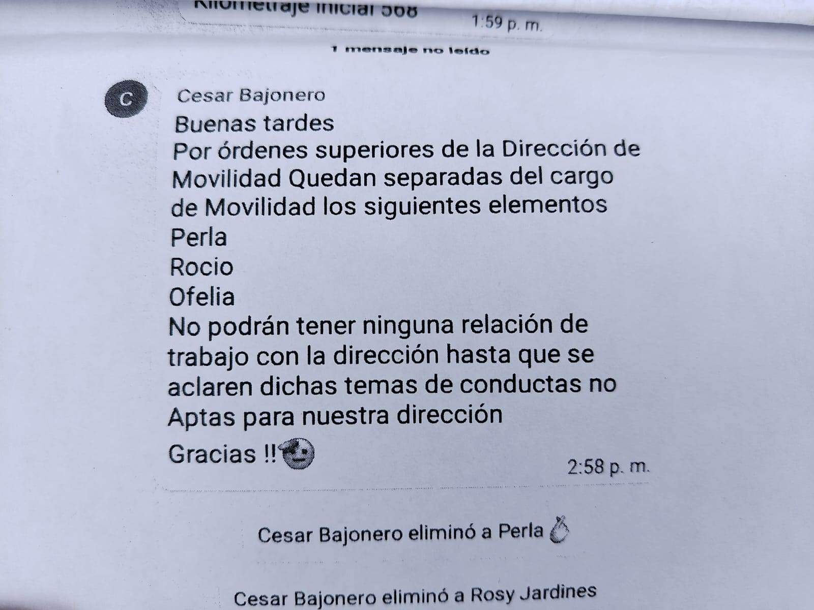 Trabajadora de Movilidad de Tlajomulco acusa a su jefe de hostigamiento laboral