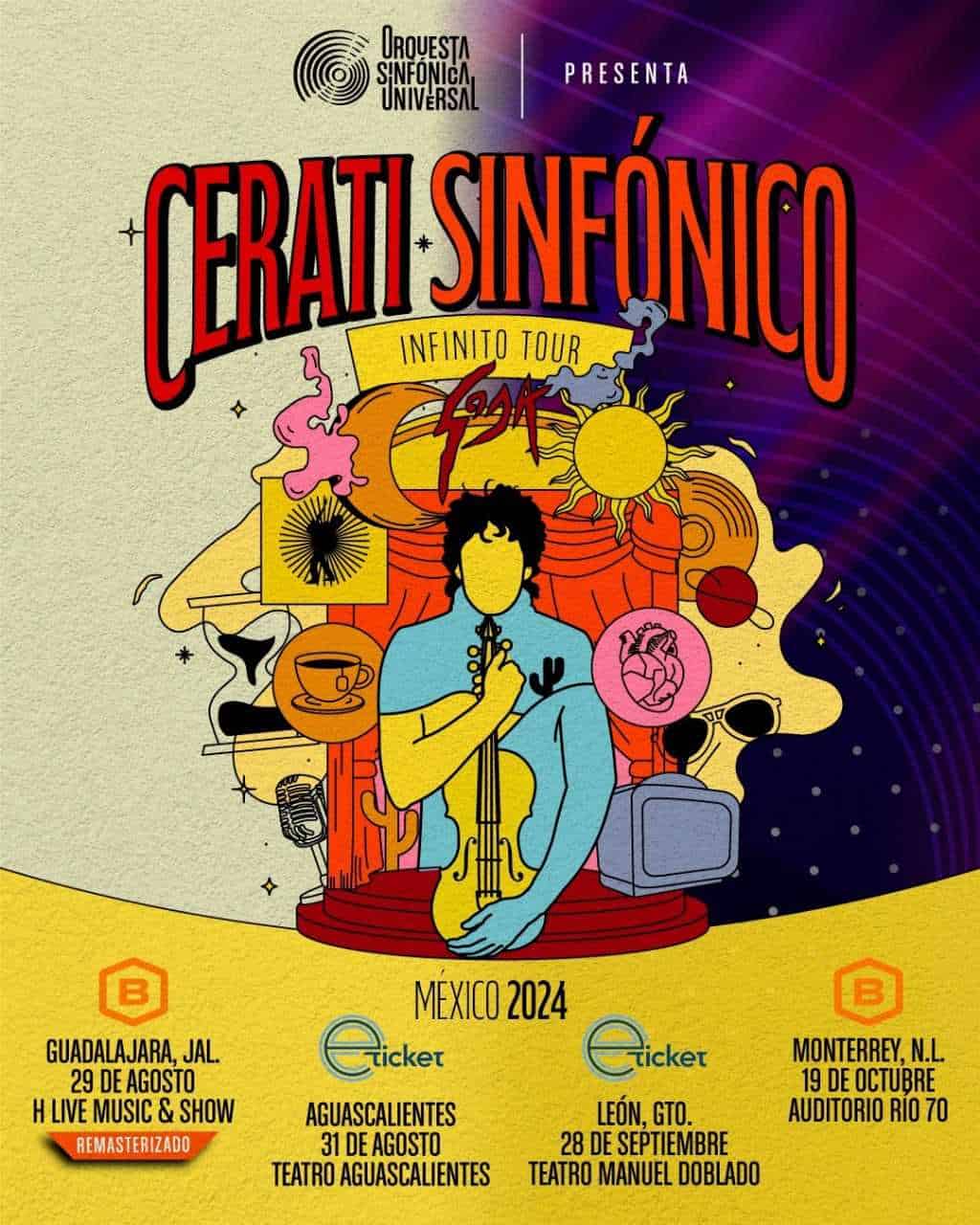 Con la gira “Infinito Tour”, la Orquesta Sinfónica Universal rinde un homenaje a la música de Gustavo Cerati