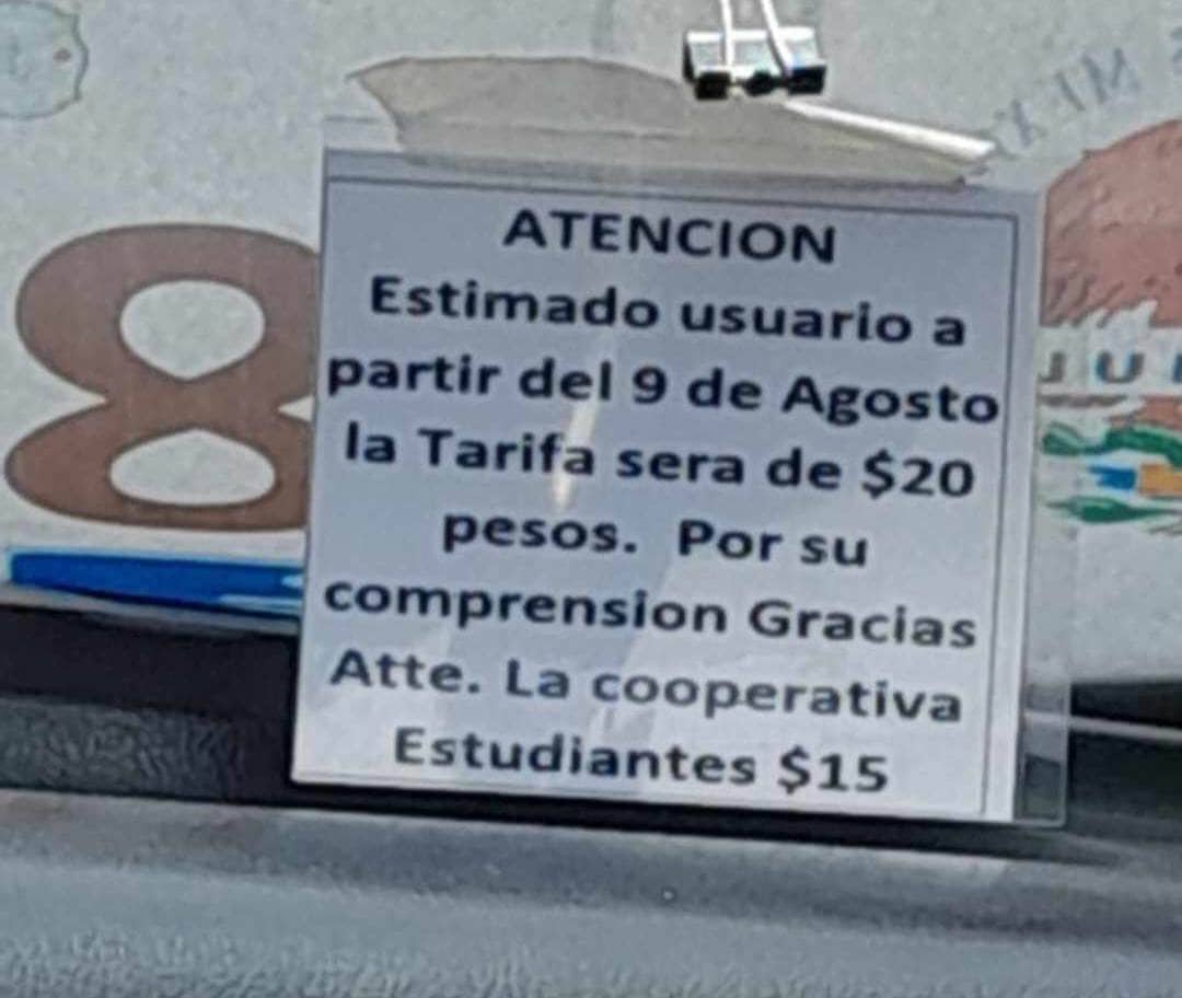 Usuarios de taxis pirata en Tlajomulco denuncian alza de 15 a 20 pesos, desde este viernes