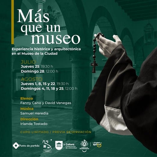 Los jueves y domingos de agosto habrá recorridos teatralizados en el Museo de la Ciudad