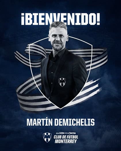 Martín Demichelis es nuevo DT del Monterrey