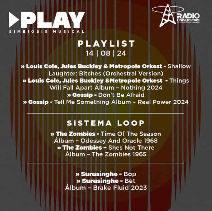 Play - Mi. 14 Ago 2024