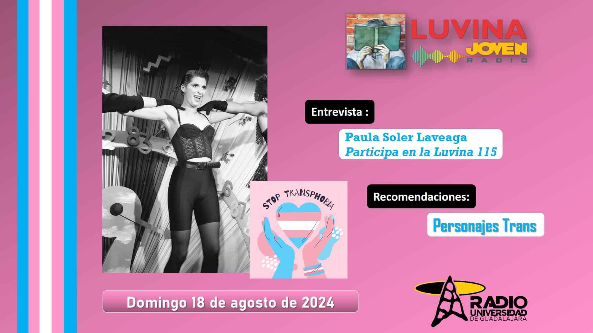 Literatura Trans. Paula Soler Laveaga en Luvina De Agua. Luvina Joven Radio 18 agosto 2024