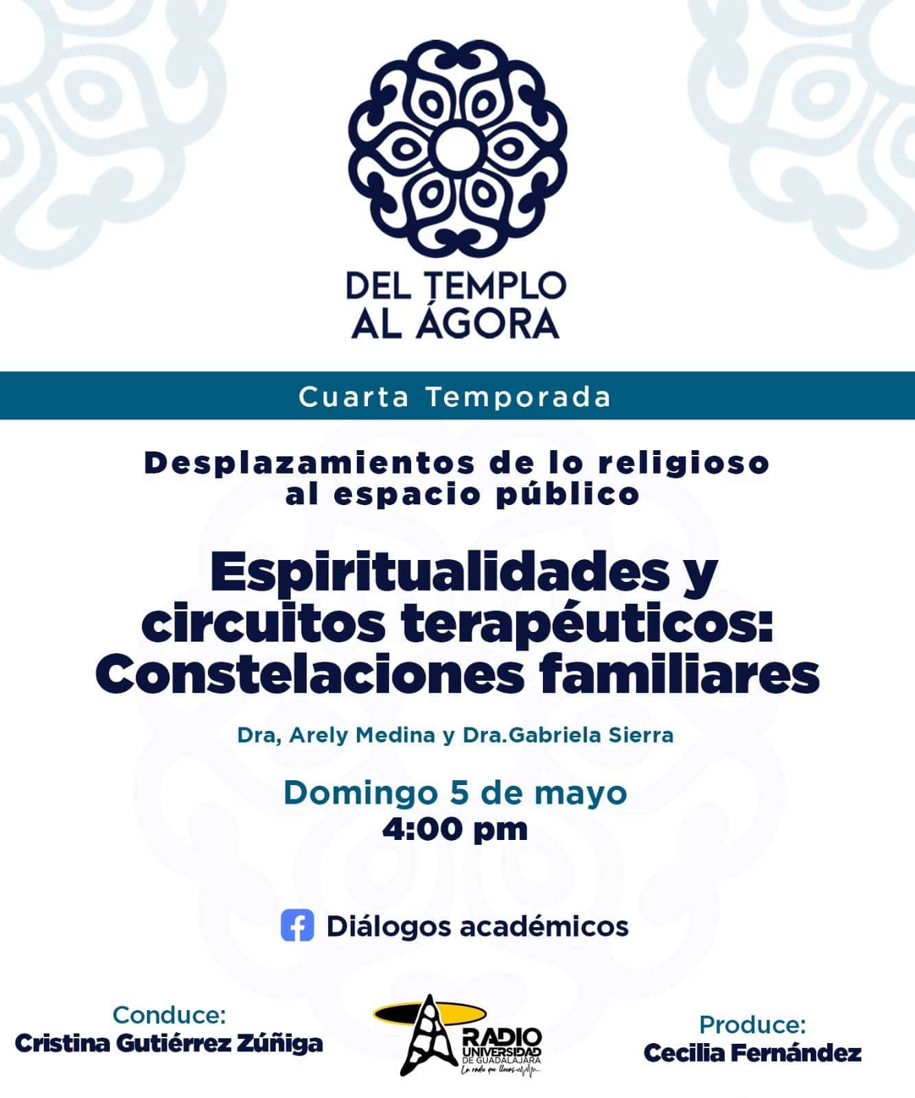 Del Templo al Ágora - Domingo 5 de Mayo del 2024 - T4-E8 Espiritualidades y circuitos terapéuticos: Constelaciones familiares