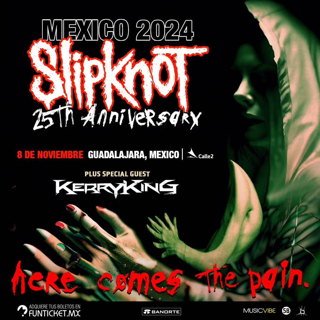 Un viaje a 1999, el concierto que ofrecerá Slipknot en Guadalajara