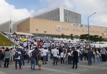 Magistrados del STJE se sumaron por primera vez a la protesta en la Ciudad Judicial Federal