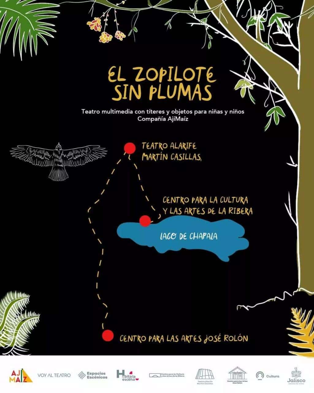 Ají Maíz presentará la obra de teatro ‘El zopilote sin plumas’ en gira por Jalisco durante septiembre