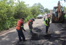 Ciudadanos de Casimiro Castillo realizan segunda intervención en la carretera federal 80