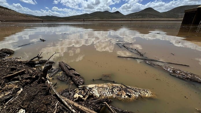 Una presa se seca en Chihuahua ante una sequía que no cede en parte del país