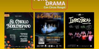 La gota y el mar.  El criollo noblehispano. Impoztoraz. Talleres teatro Nómada. Puro Drama 8 septiembre 2024