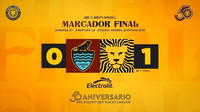 Cancún 0 Vs Leones Negros 01 - Sa. 07 Sep 2024