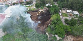 Incendio en vivero detona contaminación en escuelas