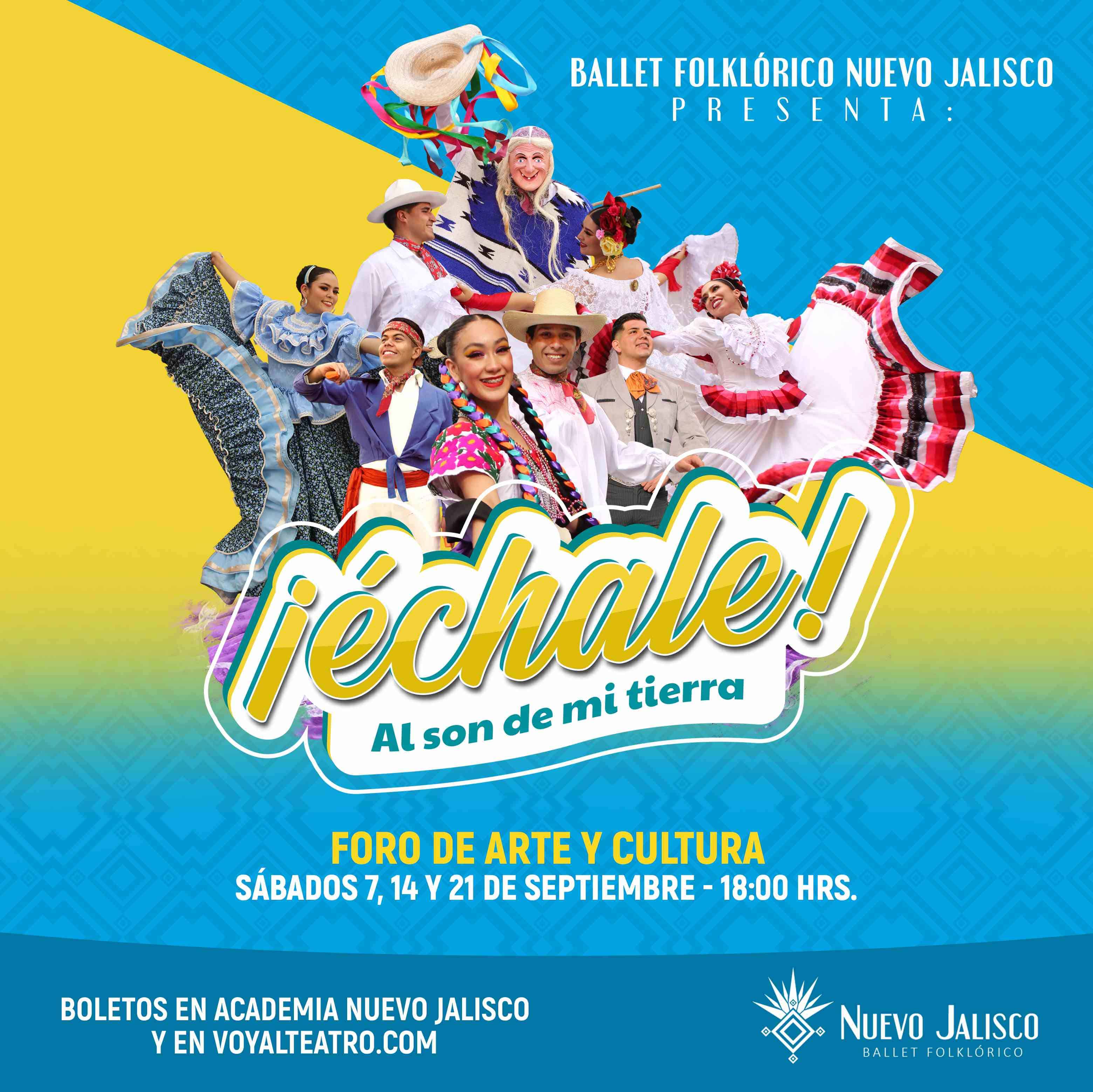 El Ballet Folklórico Nuevo Jalisco cerrará su temporada por el mes patrio en el Foro de Arte y Cultura