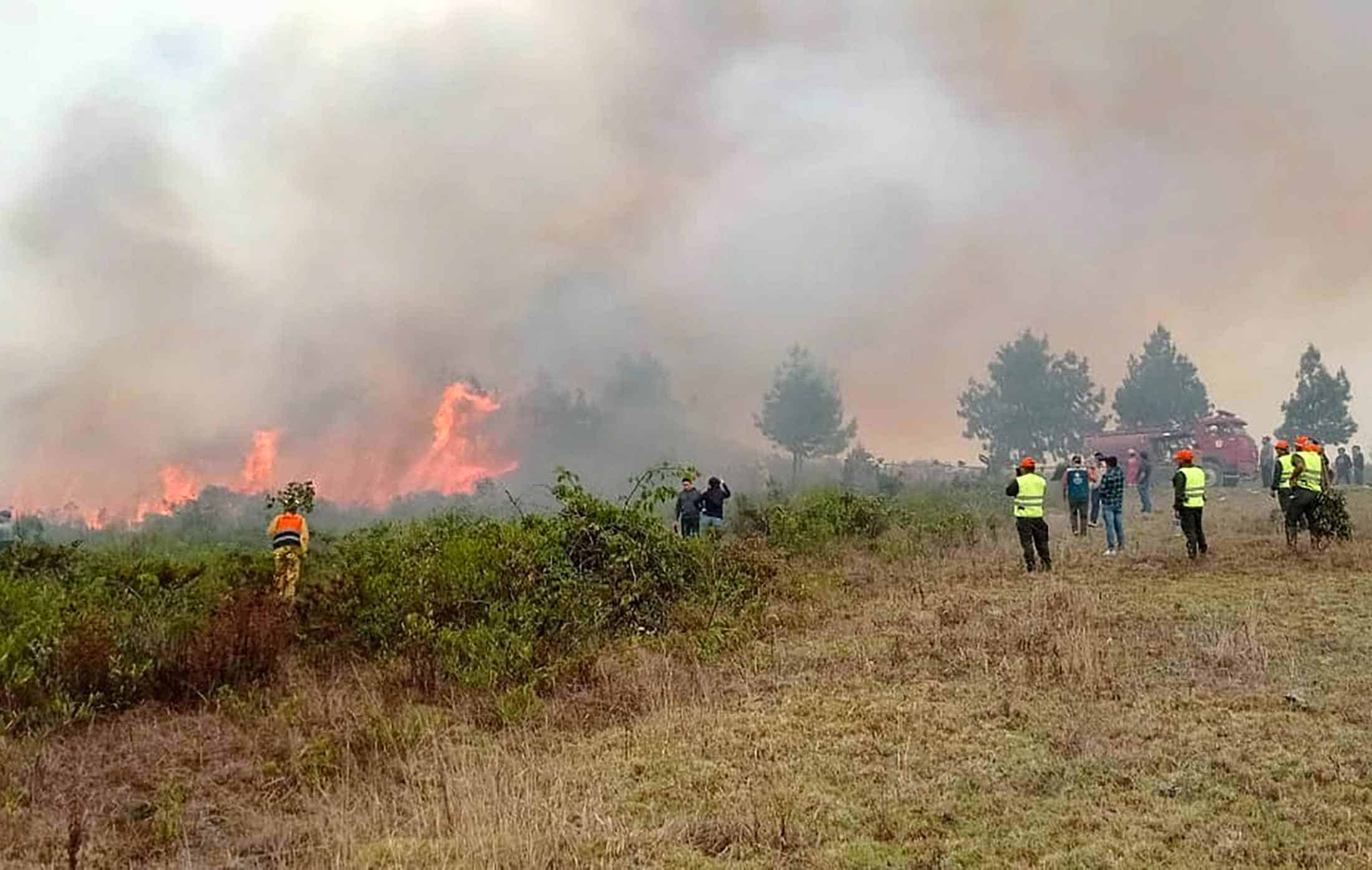 Casi medio centenar de incendios forestales asolan la selva y Andes de Perú