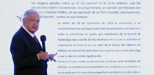 López Obrador justifica en una carta la falta de mayores avances sobre el caso Ayotzinapa