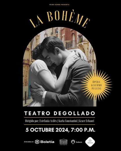 La ópera “La Bohéme” de Giacomo Puccini será presentada en el Teatro Degollado