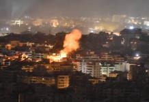 Ruinas y lágrimas tras un bombardeo israelí en un pueblo de Líbano