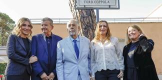 Coppola inaugura una calle con su nombre en los míticos estudios romanos de Cinecittà