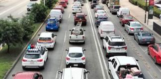 Adelantan contraflujo un día antes del regreso a clases en López Mateos y el ingreso a la ciudad por la carretera a Chapala