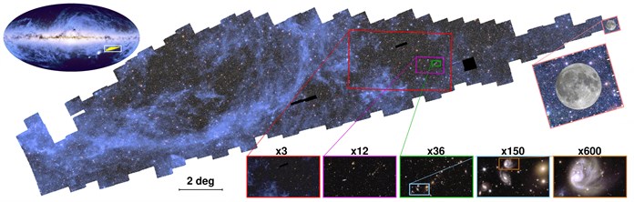 Agencia Espacial Europea revela la primera pagina del atlas cósmico de Euclid