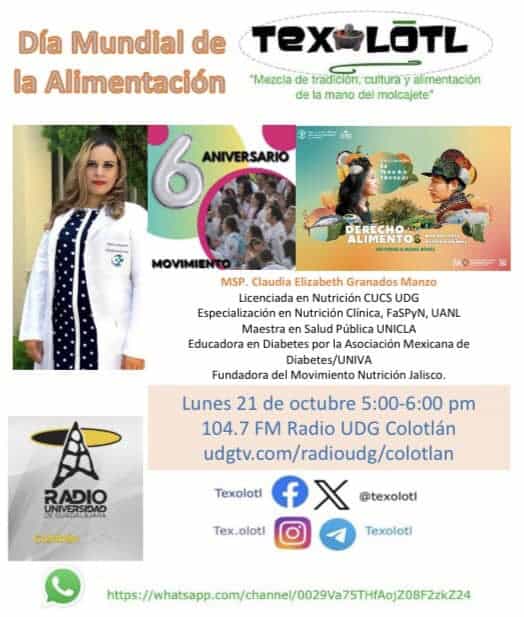 Texólotl Dia Mundial de la Alimentación - 21-Octubre-2024