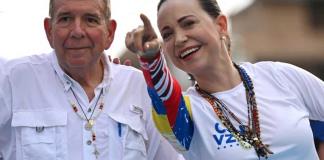 Machado y González Urrutia, el grito de fraude contra la reelección de Maduro en Venezuela