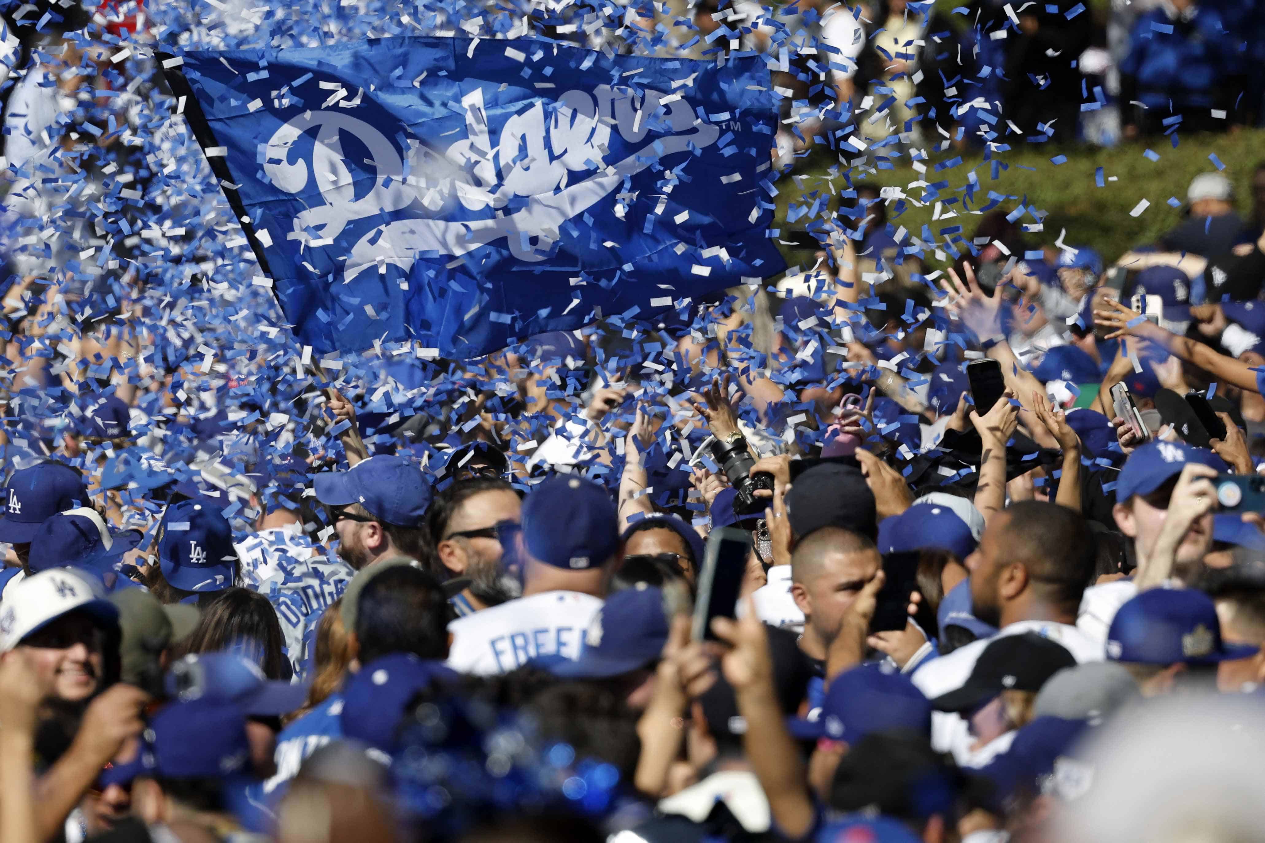 Los Dodgers celebran su victoria en la Serie Mundial con un esperado desfile