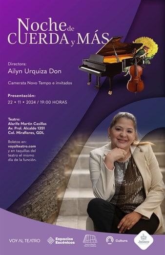 El Teatro Alarife Martín Casillas tendrá conciertos de música orquestal bajo la dirección de Ailyn Urquiza