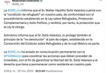 Interpol arresta a exministro ecuatoriano Walter Solís y México rechaza extraditarlo
