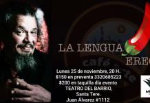 Héctor Caro y su obra La lengua erecta, teatro unipersonal que presentará en Guadalajara