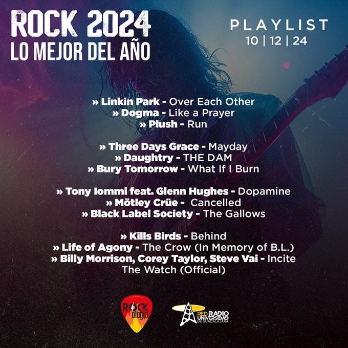 Rockología - Ma. 10 Dic 2024 - lo mejor que tuvo el #Rock durante el 2024