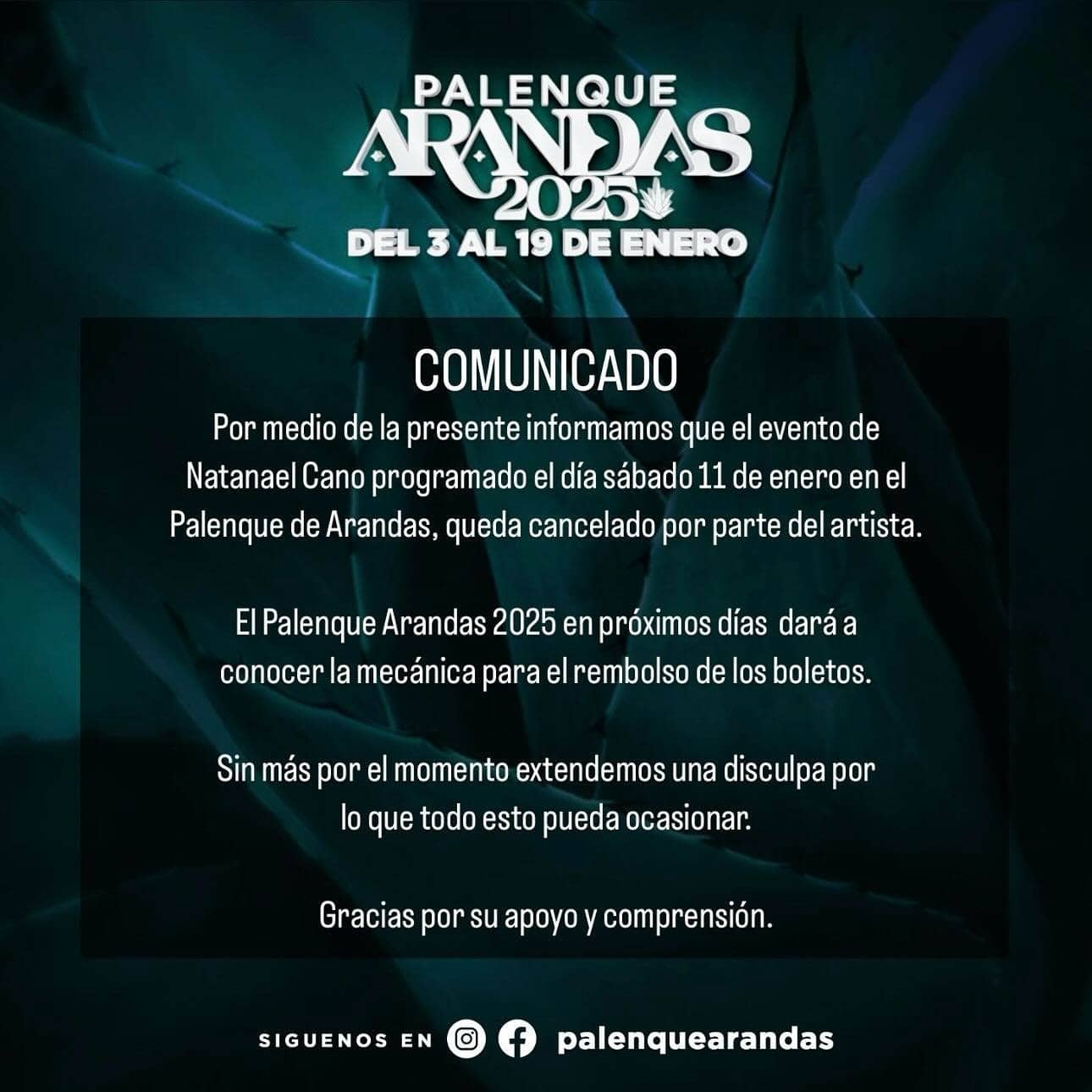 Cancelación de Los Tucanes de Tijuana y Natanael Cano genera incertidumbre en las Fiestas de Arandas