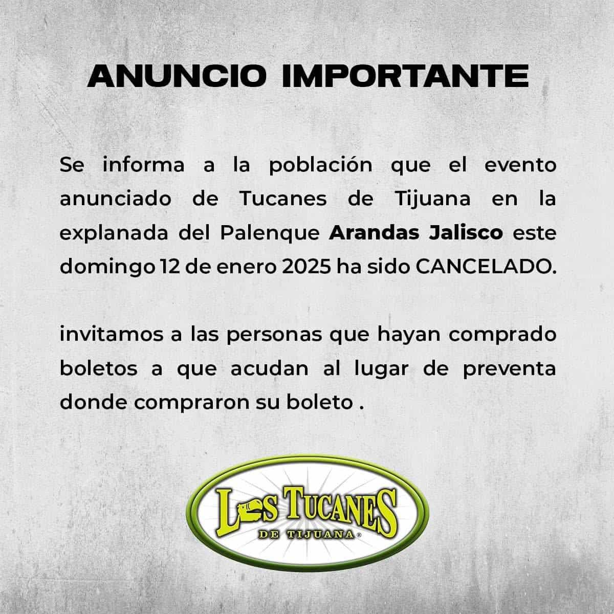 Cancelación de Los Tucanes de Tijuana y Natanael Cano genera incertidumbre en las Fiestas de Arandas