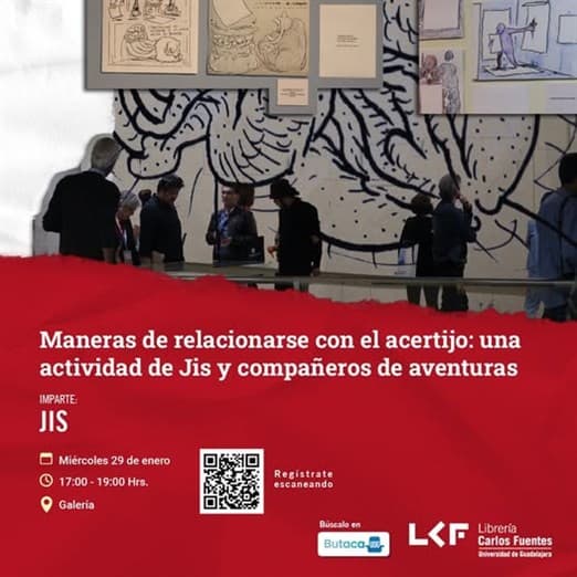 Con una charla, recorrido y taller, el caricaturista Jis visitará la Librería Carlos Fuentes