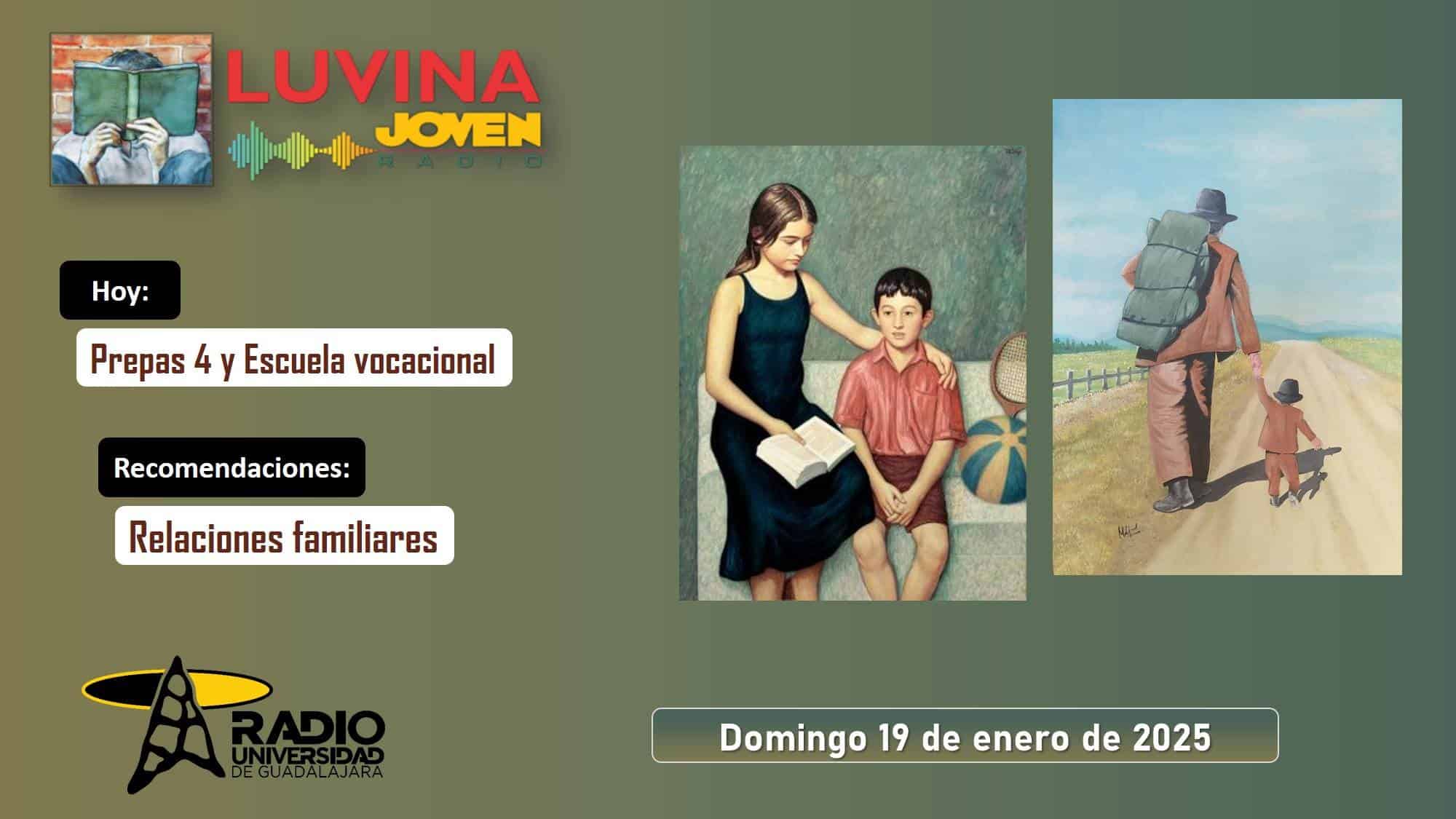 Relaciones familiares en la literatura. Prepa 4 y Escuela vocacional. Luvina Joven Radio 19 enero 2025