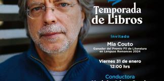 Mia Couto, Premio Fil 2024. Temporada de libros 31 enero 2025