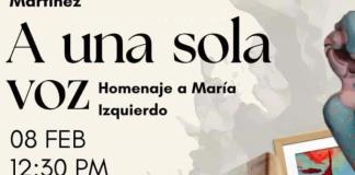 Con la exposición "A una sola voz" CUAAD rendirá homenaje a María Izquierdo