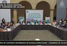 Tx Especial Firma firma del convenio entre el  @CUCEA_OFICIAL  de la  @udg_oficial el  @LegislativoJal - Ju. 06 Feb 2025